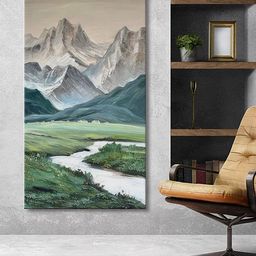 999Store Green & Blue Canvas Landscape Wall Art-image-88