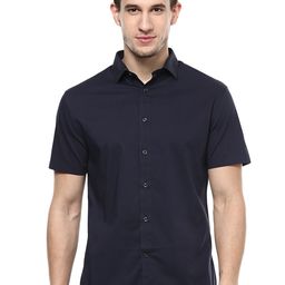 Celio Men Navy Classic Casual Cotton Shirt-image-90