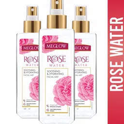 MEGLOW Set of 3 Soothing & Hydrating Rose Water - 100ml Each-42