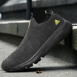 ADIDAS Men Black Woven Design SleetWalk Shoes-picture-41