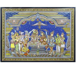 Exotic India Coronation of Lord Rama Painting-image-43