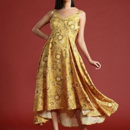all about you Floral Print Fit & Flare Midi Dress-image-60