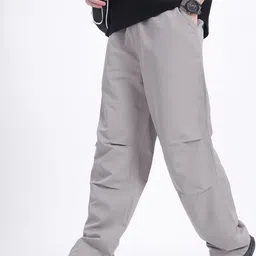 glitchez Men Subtle Style Mid-Rise Relaxed Fit Trousers-image-48