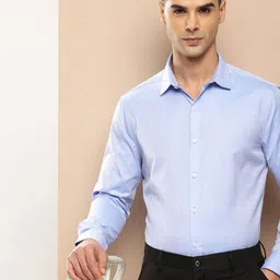 INVICTUS Men Original Slim Fit Micro Checks Formal Shirt-image-72