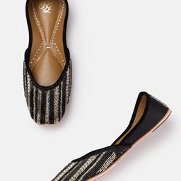 House of Pataudi Women Ethnic Embellished Mojaris-picture-48