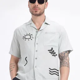 glitchez Urban Comfort Conversational Printed Relaxed Fit Shirt-image-35