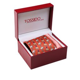 Tossido Men Orange & Pink Accessory Gift Set-image-41
