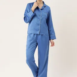 ETC Women Solid Satin Night suit-image-89