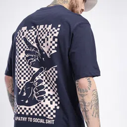 glitchez Street Vibe Graphic Printed Relaxed Fit T-shirt-image-44