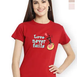 Fabflee Women Multicoloured 3 V-Neck T-shirt-picture-8