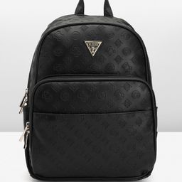 GUESS Women Brand Logo Textured Backpack-image-66