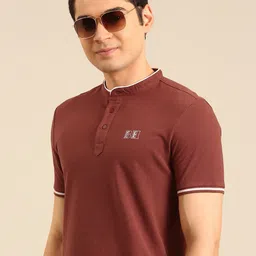 Being Human Pure Cotton Henley Neck T-shirt-picture-17