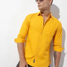 The Roadster Lifestyle Co. Men Premium Cotton Linen Casual Shirt-picture-42