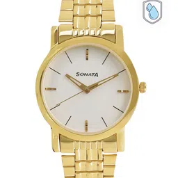 Sonata Men Gold-Toned Analogue Watch-picture-27