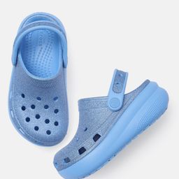 Crocs Unisex Kids Glitter Embellished Croslite Clogs With Cut-Out Detail-image-19