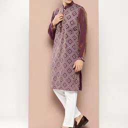 See Designs Men Printed Regular Kurta with Pyjamas-picture-36