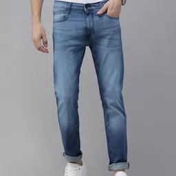 Pepe Jeans Men Blue Vapour Tapered Fit Low-Rise Heavy Fade Stretchable Jeans-picture-21
