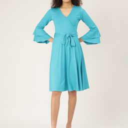 BRINNS Turquoise Blue Solid Dress-picture-13