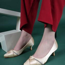 Lavie PU Party Pointed Toe Kitten Pumps-58