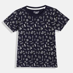 Eteenz Boys Conversational Printed Cotton T-shirt-image-84