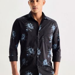 Red Flame Men Floral Opaque Printed Casual Shirt-image-67