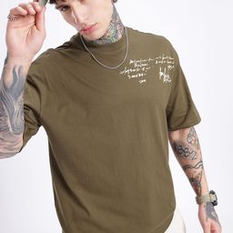 glitchez Downtown Dope Printed Relaxed T-shirt-image-43
