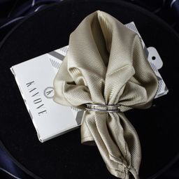 KOVOVE Men Grey Solid Pocket Square-image-47