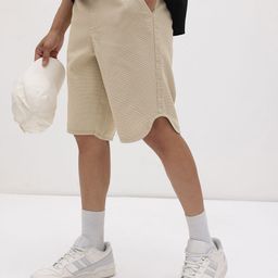 The Roadster Life Co. Men Mid-Rise Waffle Knit Pure Cotton Relaxed Fit Shorts-image-79
