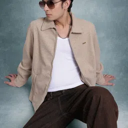 The Roadster Lifestyle Co. Fleece Lightweight Open Front Jacket-picture-23