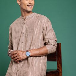 Sangria Men Embroidered Pure Cotton Kurta-24
