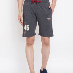 Adobe Men Grey Solid Regular Fit Sports Shorts-picture-14