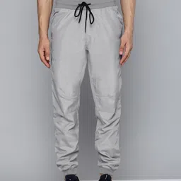 HRX by Hrithik Roshan Men Grey Solid Joggers-image-24