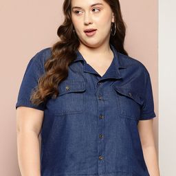 Sztori Plus Size Pure Cotton Chambray Shirt-picture-29