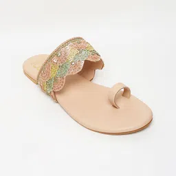 GLAM STORY Women Textured Ethnic Ballerinas Flats-image-82