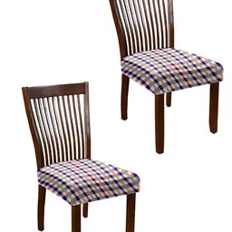 Lazi 2 Pieces Stretchable Dining Chair Seat Covers-image-60