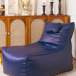 THREADVIBE LIVING Blue Lounger Bean Bag with Beans-image-64