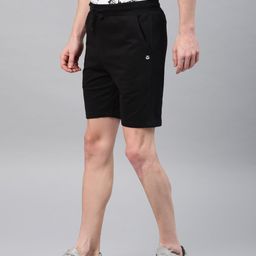 Genius18 Men Black Solid Regular Fit Regular Shorts-picture-24