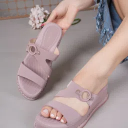 Mast & Harbour Platform Sandals with Buckles-28