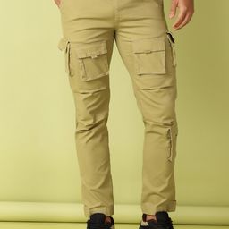 V-Mart Men Cotton Casual Cargos Trousers-image-66