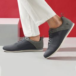 U.S. Polo Assn. Men Grey JUNIA 3.0 Knitted Smart Casual Oxfords-36