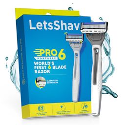 LetsShave Men Pro 6 Portable Razor With Free Shave Gel-38