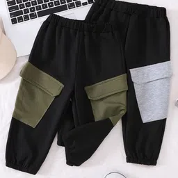 INCLUD Boys Pack Of 2 Colorblocked Mid-Rise Joggers-image-85