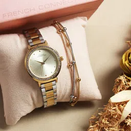 French Connection Textured Round Dial Watch Gift Set-image-14