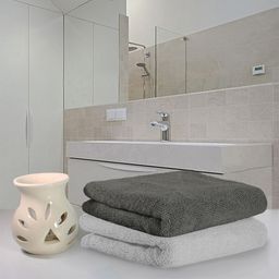 Heelium Unisex Super Soft & Quick Absorbent 600 GSM Bamboo Hand Towel-image-75