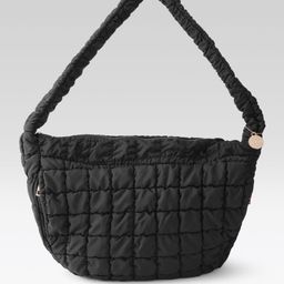 DressBerry Structured Shoulder Bag with Quilted Detail-57