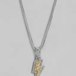 PARIS HAMILTON Silver-Plated Quirky Pendant with Chain-51
