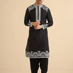 KISAH  Chevron Woven Design Regular Kurta with Patiala-image-13