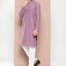 See Designs Embroidered Sequinned Kurta with Pyjamas-52