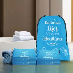 Aura Blue & White 12 Pieces Printed Storage Shoe Organisers-image-81