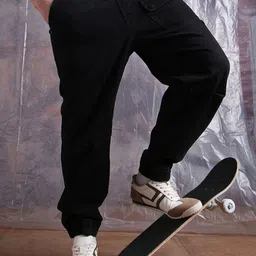 Hubberholme Men Comfort Straight Fit Clean Look Cargo Jogger Cotton Jeans-image-49